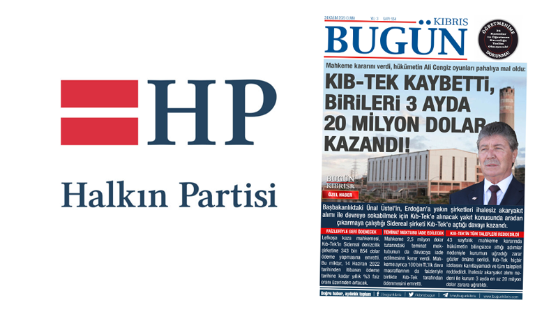 Halkın Partisi Kıb-Tek’teki 20 milyon dolarlık zarar için polise ve başsavcılığa başvurdu