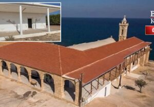 Manastırda mescit çalışmaları yeniden başladı