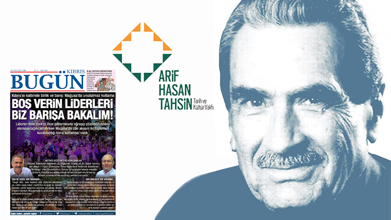 Gazetemiz Bugün Kıbrıs, Arif Hasan Tahsin Barış Ödülüne layık görüldü