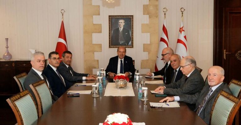 Cumhurbaşkanlığında gündem Kıbrıs sorunu
