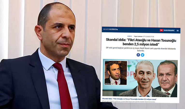 Özersay, DP’deki rüşvet iddiaları ile ilgili Başsavcılık ve polise şikayette bulundu