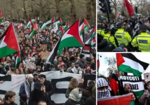 Britanya, ABD ile birlikte Yemen’deki Husi hedeflerini vurmuştu: Londra’da yüz binlerce kişilik Gazze protestosu