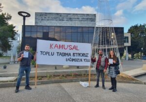 Bağımsızlık Yolu kamusal toplu taşıma talebiyle eylem yaptı