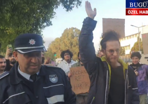 Vicdani retçi Mustafa Hürben Meclis önünden polis tarafından teslim alındı