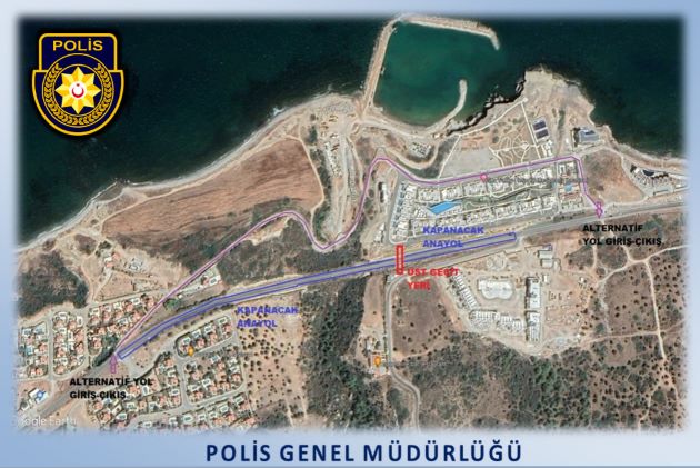 Çatalköy-Esentepe anayolunda yapılacak çalışma nedeniyle trafik sahil yolundan verilecek