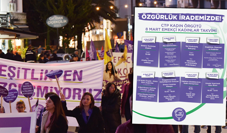CTP Kadın Örgütü’nden yoğun 8 Mart programı