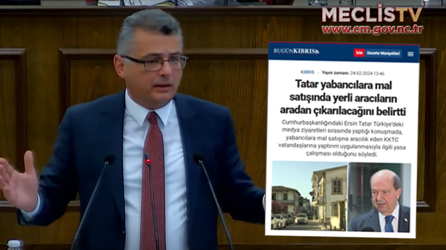 Erhürman’dan Tatar’a: “Türkiye medyasına yaptığı açıklamalar sorumsuzluğun dibidir”