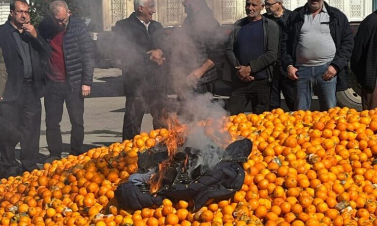 Güzelyurt’ta Portakal Çemberi ateşe verildi