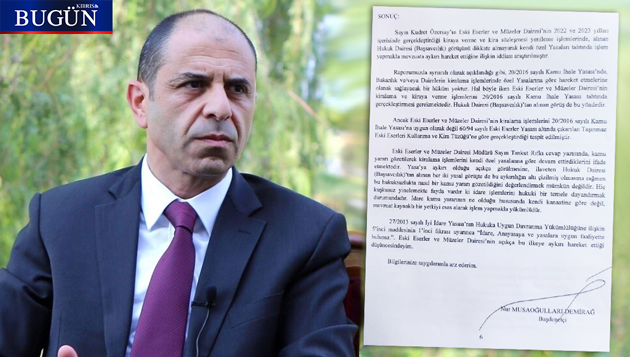 Özersay: “Ombudsman Turizm Bakanı Ataoğlu’nun yasaları çiğnediğini tespit etti”