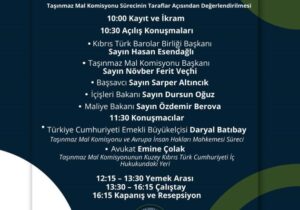 “Taşınmaz Mal Komisyonu Çalıştayı” düzenleniyor