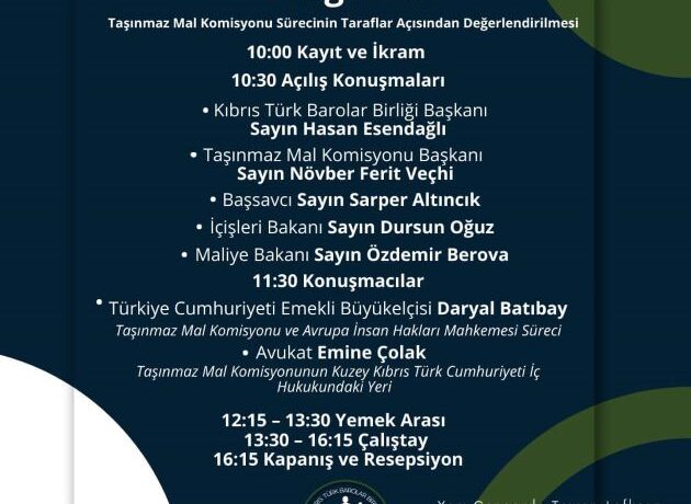 “Taşınmaz Mal Komisyonu Çalıştayı” düzenleniyor