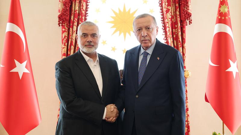 Hamas’ın siyasi lideri Haniye, Erdoğan ile görüştü
