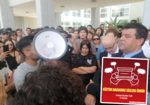 DAÜ’de öğrenci eylemleri devam ediyor: Pazartesi ‘Eğitim Hakkı’nın cenazesi kaldırılacak