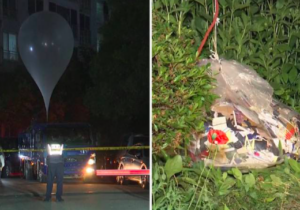 Kuzey Kore, yine Güney Kore’ye çöp dolu balonlar gönderdi