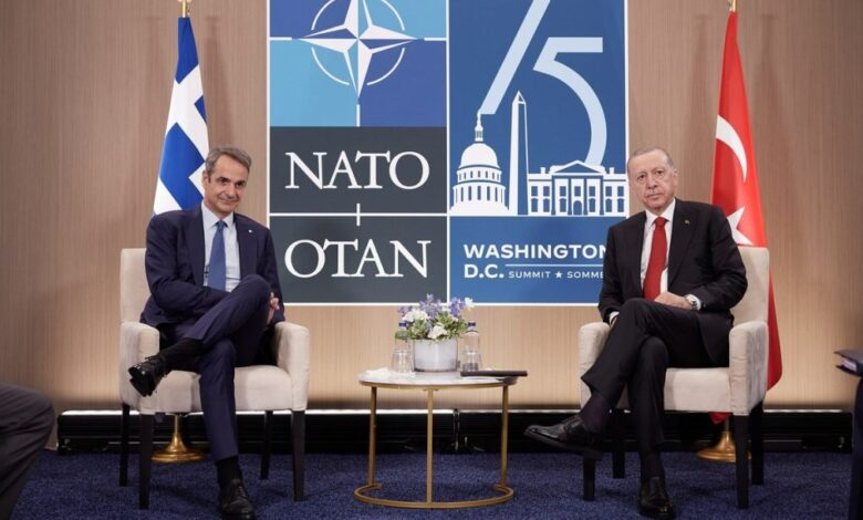 NATO Zirvesinde Kıbrıs I Erdoğan-Mitsotakis görüştü