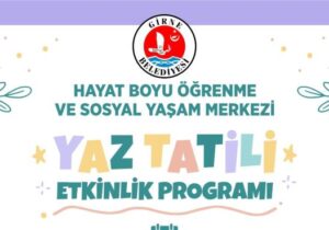 Girne Belediyesi’nden 5-12 yaş çocuklar için yaz programı