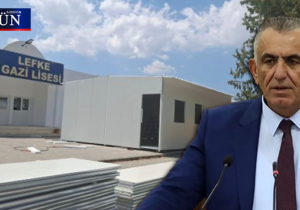 Çavuşoğlu Lefke Gazi Lisesi’ndeki konteyner sınıflarla ilgili açıklama yaptı