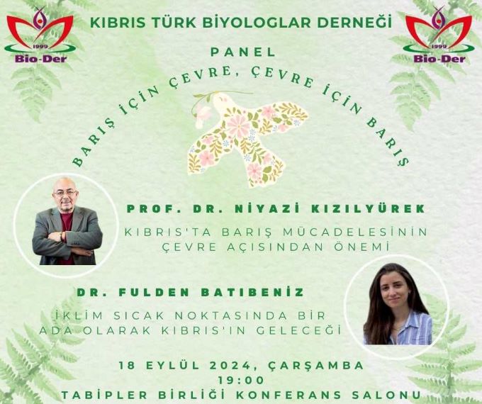 Biyologlar Derneği’nden “Barış İçin Çevre, Çevre İçin Barış” paneli