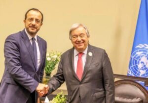 Hristodulidis, BM Genel Sekreteri Guterres ile görüştü: “Kıbrıs Sorununda çözüm için hazırız”