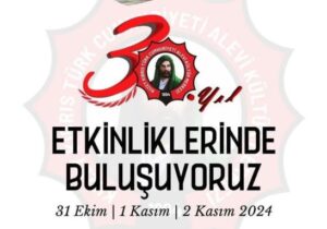 Alevi Kültür Merkezi 30. yılını kutlayacak