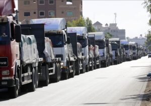 Kıbrıs’ın kuzeyinden Gazze’ye insani yardım taşıyan 2 tır gönderildi