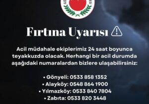 Gönyeli ve Alayköy’de Fırtına Alarmı: Belediye Ekipleri Teyakkuzda