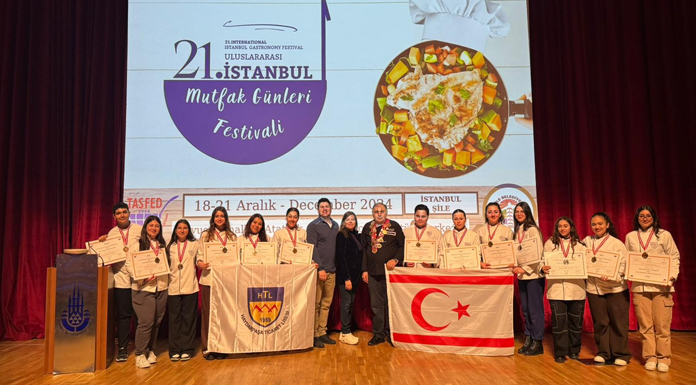 HTL öğrencileri Uluslararası Gastronomi Festivali’nden 13 madalya ile dönüyor