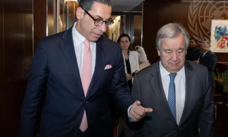 Dışişleri Bakanı Kombos, BM Genel Sekreteri Guterres ile görüştü