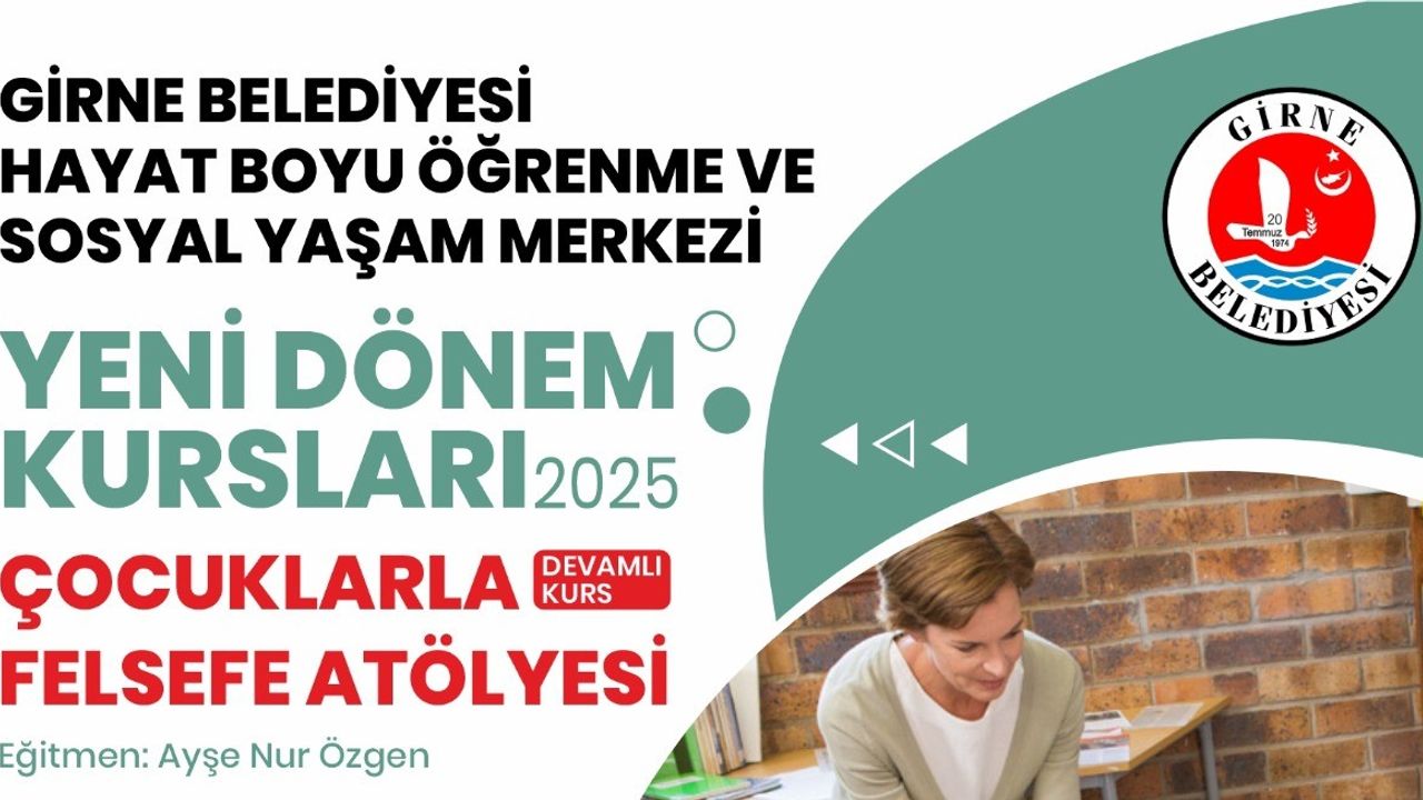 Girne’de “Çocuklarla Felsefe Atölyesi” başlıyor