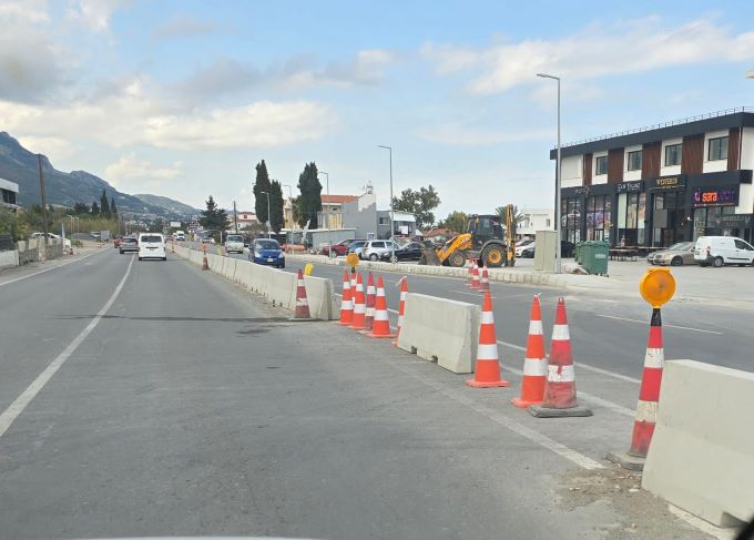 Alsancak-Lapta yolunda kaza sonrası dönüş noktası kapatıldı: CTP’den kalıcı çözüm çağrısı