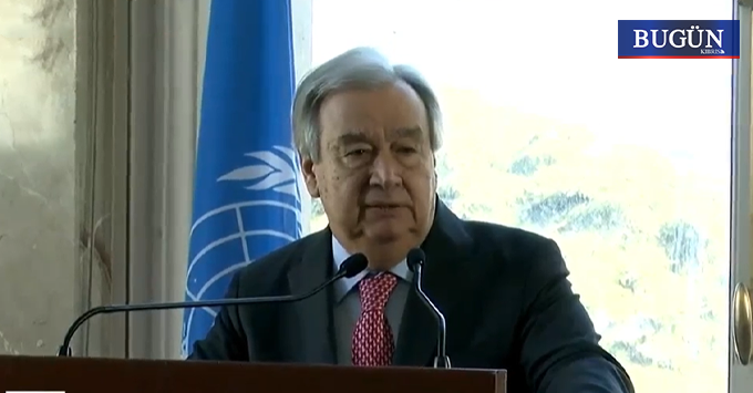 Guterres: “Kıbrıs’ta yeni bir atmosfer oluştu”