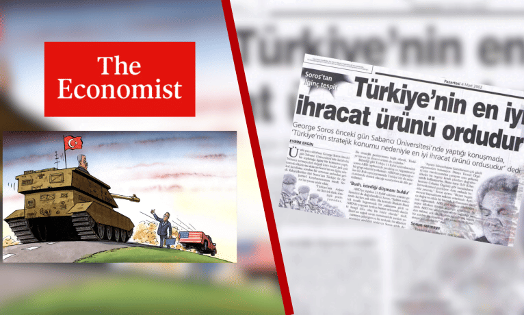 ‘En iyi ihraç malınız ordunuz’: The Economist Erdoğan’ı ‘kurtarıcı’ ilan etti