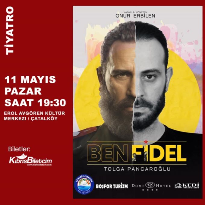 “Ben Fidel” sahnede: Küba devrimi, bağımsızlık ve direniş hikâyesi Çatalköy’de anlatılacak