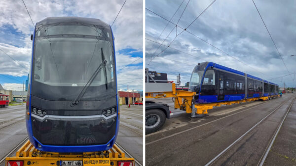 Türkiye’nin Sırbistan için ürettiği tramvaylardan ilki başkent Belgrad’a ulaştı