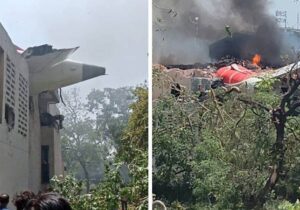 Hindistan’da 244 kişiyi taşıyan uçak düştü