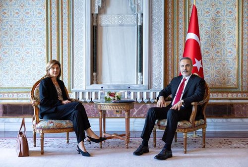 Hakan Fidan ile görüşen Holguin bugün Atina’da