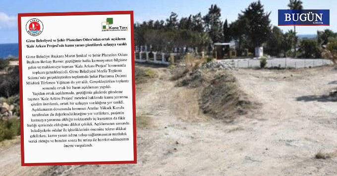 Kale Arkası Projesi’nde uzlaşı sağlandı: “Hedef ortak, halk kazandı”