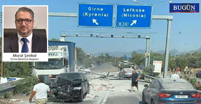Girne’deki tır kazasında 5 kişi yaralandı | Şenkul’dan uyarı: “Faciadan dönüldü, önlem alınmalı”