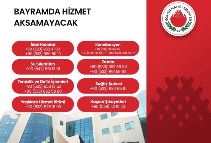 Gönyeli-Alayköy Belediyesi bayrama hazır: “24 saat görev başındayız”