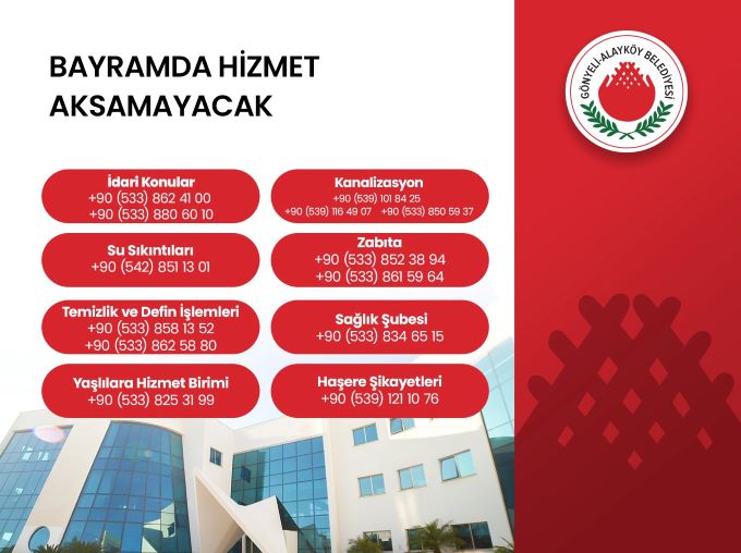 Gönyeli-Alayköy Belediyesi bayrama hazır: “24 saat görev başındayız”