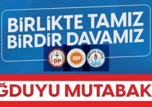 UBP, DP ve YDP’den ortak miting: Tatar, Kıbrıs Türk halkının ortak adayıdır!