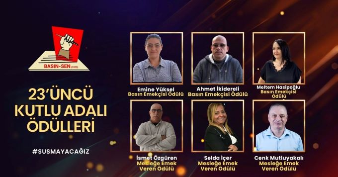 23’üncü Kutlu Adalı Basın Ödülleri 12 Haziran’da sahiplerini buluyor: Emine Yüksel’e “Basın Emekçisi Ödülü”