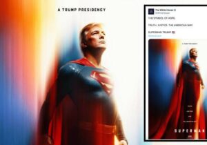 Beyaz Saray, Trump’ı bu kez de Superman olarak paylaştı