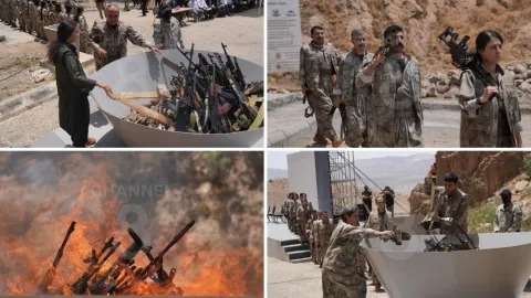 PKK’de tarihi adım: İlk grup Süleymaniye’de silah bıraktı