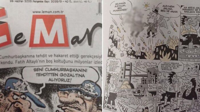 Leman’a soruşturma, gözaltılar, saldırılar ve korkunç sloganlar!