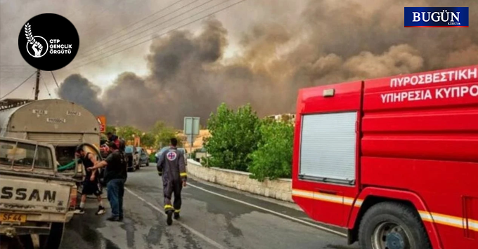 CTP Gençlik Örgütü’nden yangın bölgesine destek çağrısı
