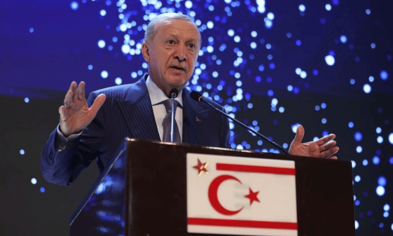 Erdoğan Kıbrıs’ta: “Bizi barakada karşılıyordun, KKTC’yi Doğu Akdeniz’in parlayan yıldızı yaptık“