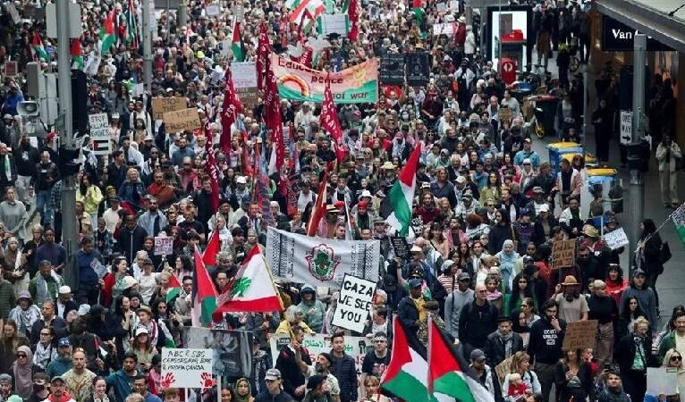 Avustralya’da İsrail protestosu: Binlerce kişi yaptırım talebiyle sokağa döküldü