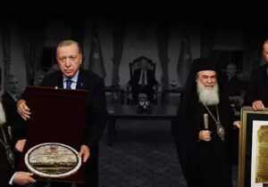 Kudüs Rum Ortodoks Patriği Giannopoulos’tan Erdoğan’a hediye