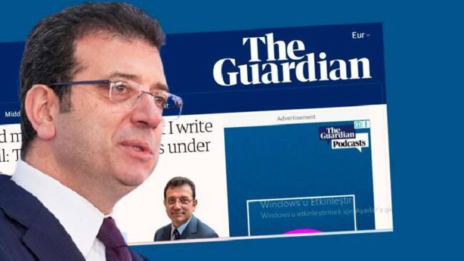 İmamoğlu Guardian’a yazdı: “Demokrasimiz ciddi tehdit altında”